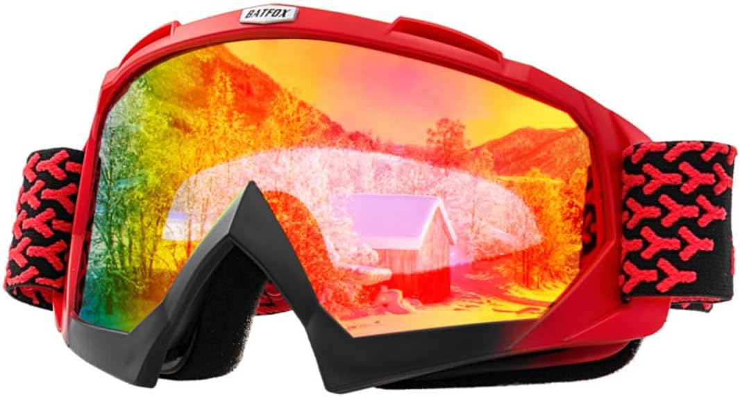 Zsling Gafas de motocross OTG para hombres, mujeres, jóvenes, gafas de motocross OTG, anti rayos UV, resistentes al viento, para cuatrimoto,