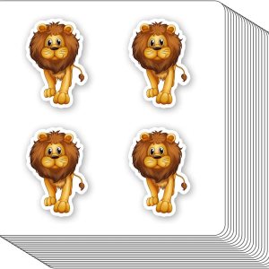 Calcomanías de animales del zoológico de león de 1 pulgada para álbumes de recortes, artes, manualidades, manualidades para niños, calendarios, Calcomanías de animales del zoológico de león de 1 pulgada para álbumes de recortes, artes, manualidades, manualidades para niños, calendarios,