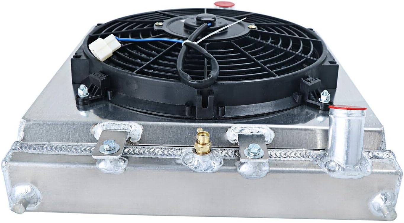 Radiador de aluminio de 3 filas compatible con Honda Civic Del Sol 1992-2000 Integtra EG EK EH EJ EM DB DC D15 D16 Integra B16 B18 CRX, todo el