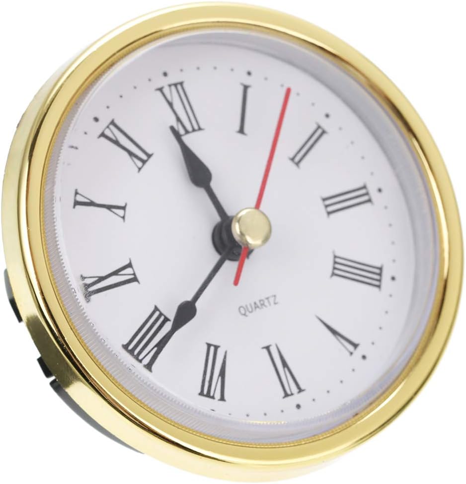Bonlting Reloj clásico Craft Movimiento de cuarzo 2-12 (2.559 in) Relojes redondos Cabeza Insertar Número romano