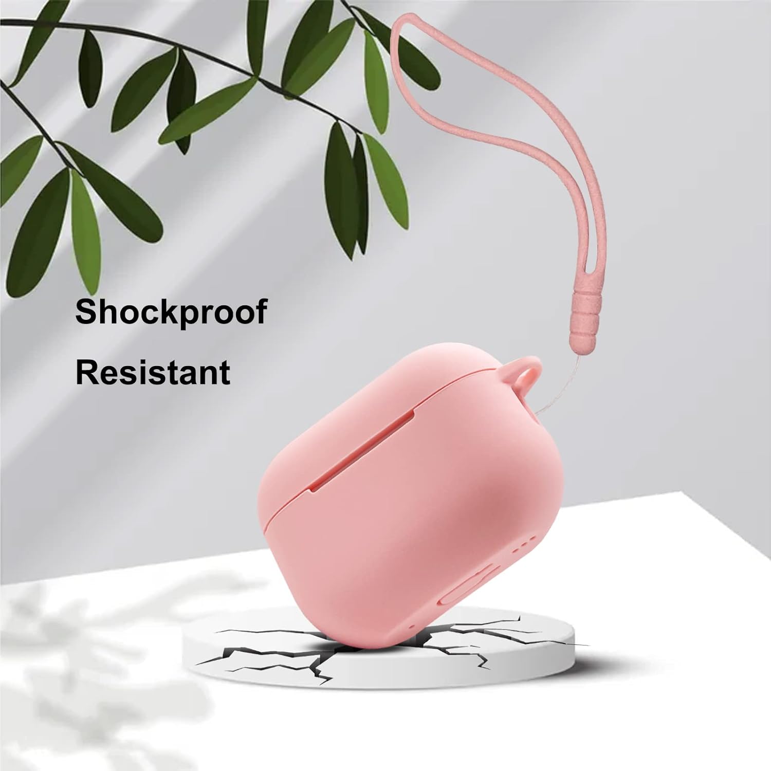 Funda para Airpods Pro de 2 generación 2022, funda de silicona suave con llavero de pulsera linda para Apple Airpods Pro 2 para mujeres y niñas