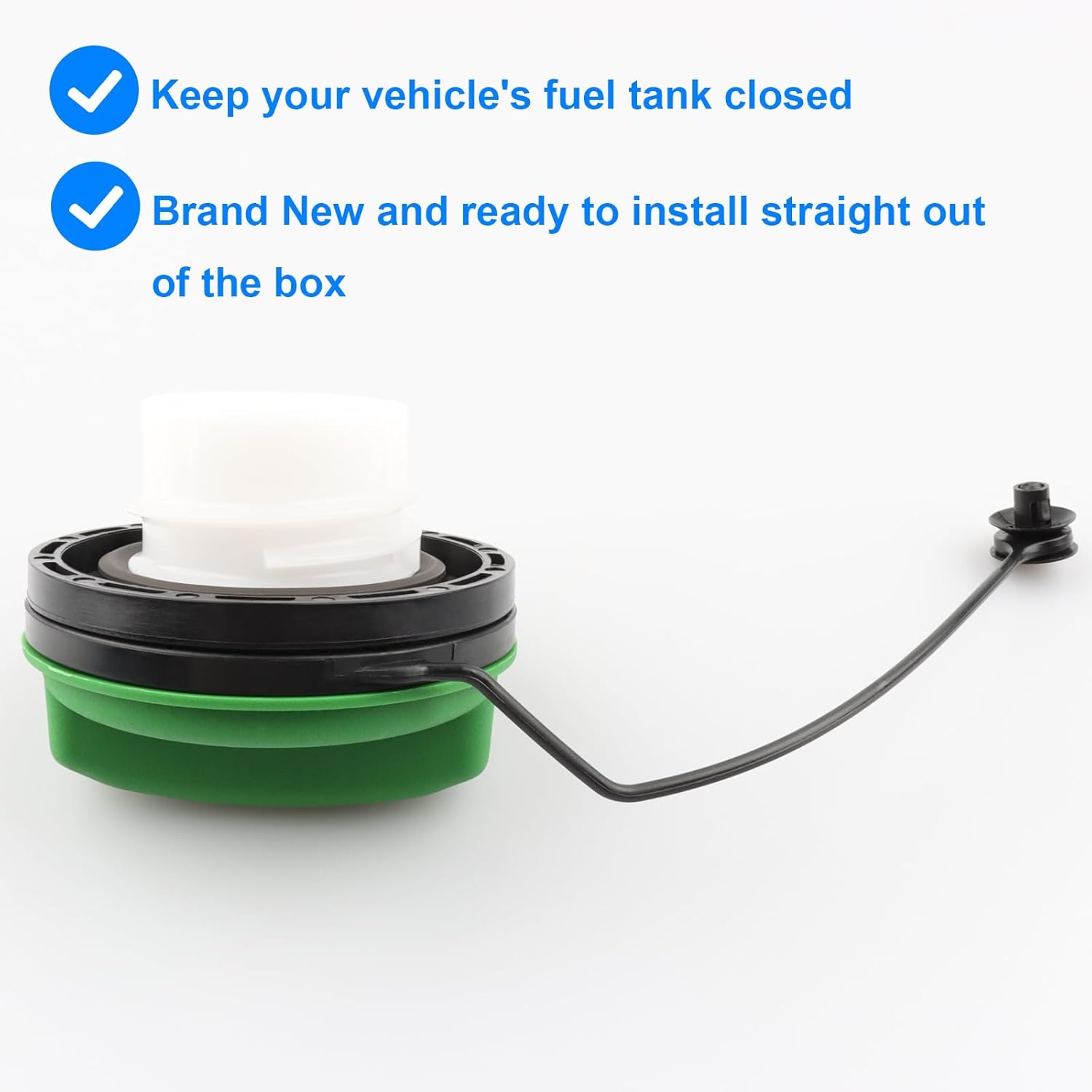 Tapa de gasolina verde de repuesto GT366 compatible con Chevy GMC Duramax Diesel – Silverado Sierra 2500 HD 3500 HD 2016-2019 Suburban 3500 HD,
