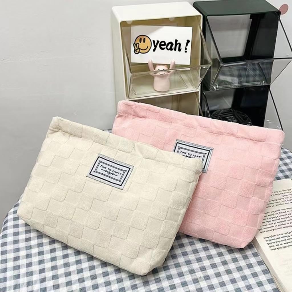 SEAMOON Bolsa de cosméticos, bolsa de maquillaje estética,Pequeña bolsa de maquillaje para viajes,Bolsa de cosméticos de gran capacidad para