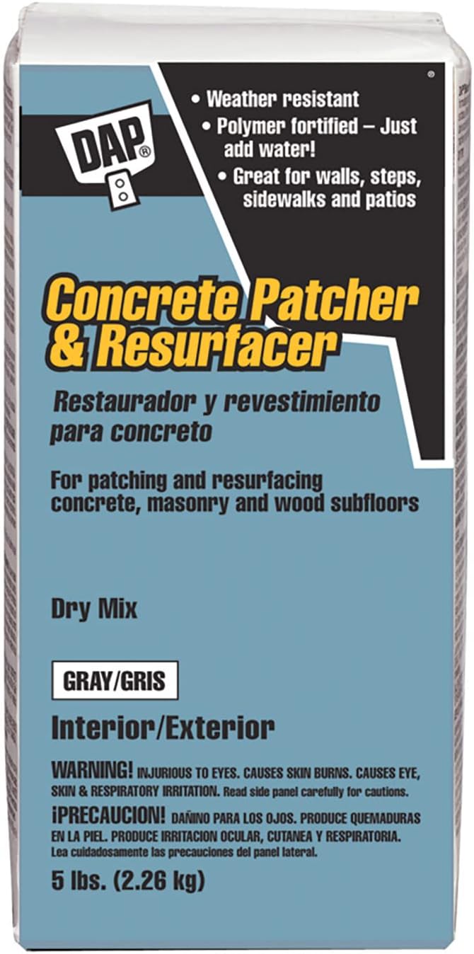 Parche y Resurfacer, 5 libras, paquete, gris