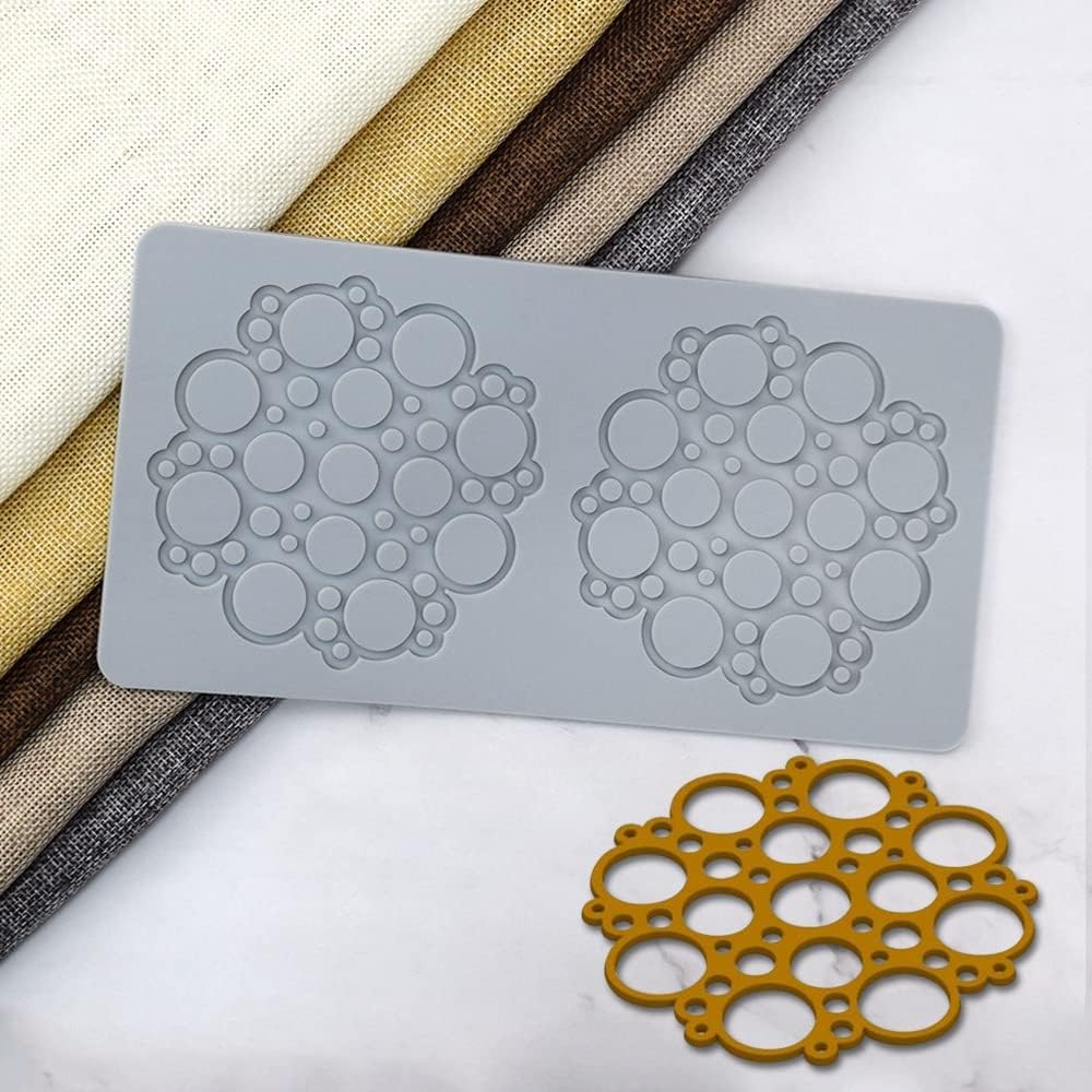 Molde de caramelo geométrico hueco 3D con forma geométrica, moldes de chocolate de silicona para fondant de encaje, molde para pastel, molde de