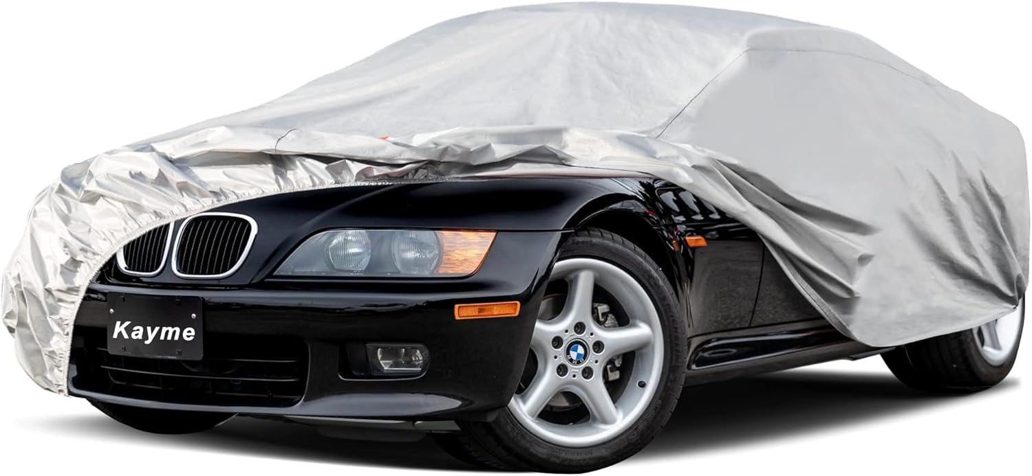 Kayme Funda de automóvil sedán de 6 capas para BMW Z3 (1997-2003), impermeable para todo tipo de clima, cubierta exterior completa, protección