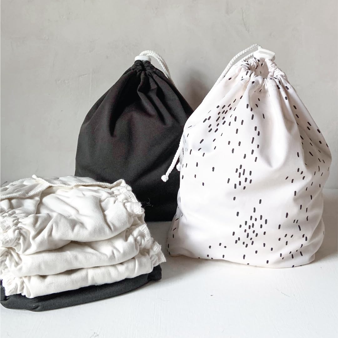 Esembly Ditty Bag Duo, bolsas impermeables para pañales de tela, accesorios desordenados para bebés, trajes de baño, ropa de gimnasio, artículos de