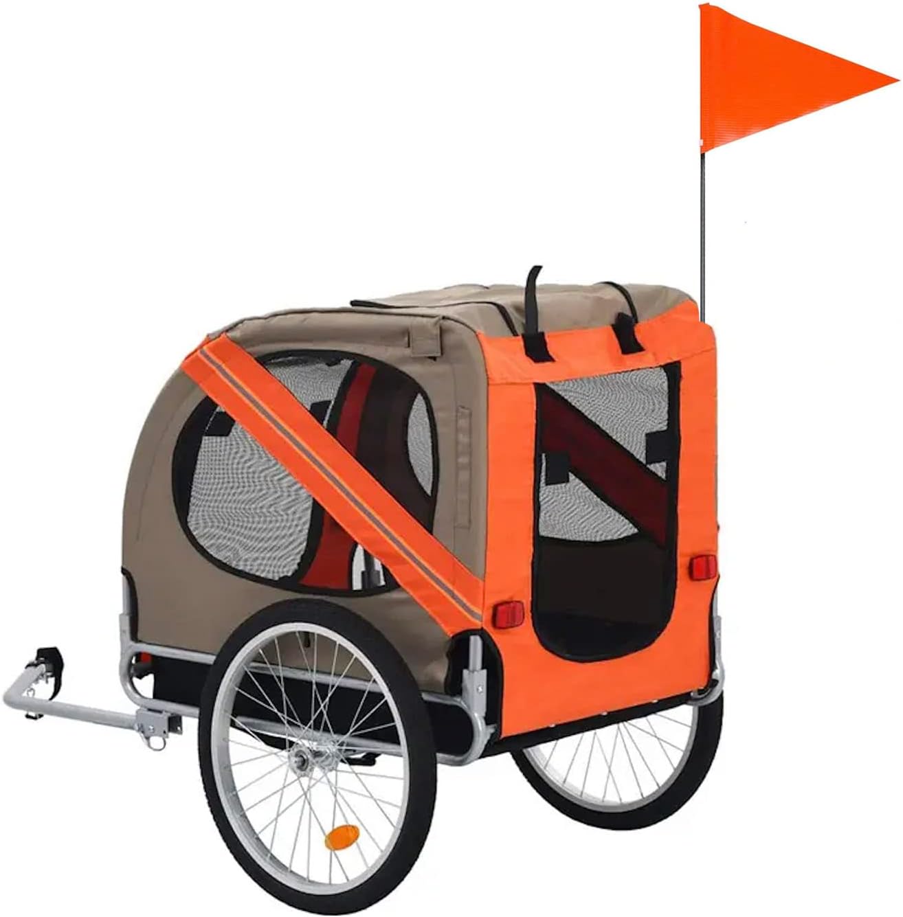Bandera de bicicleta Poste de fibra de vidrio de altura ajustable Señal de seguridad Alta visibilidad para bicicletas eléctricas Carros de golf