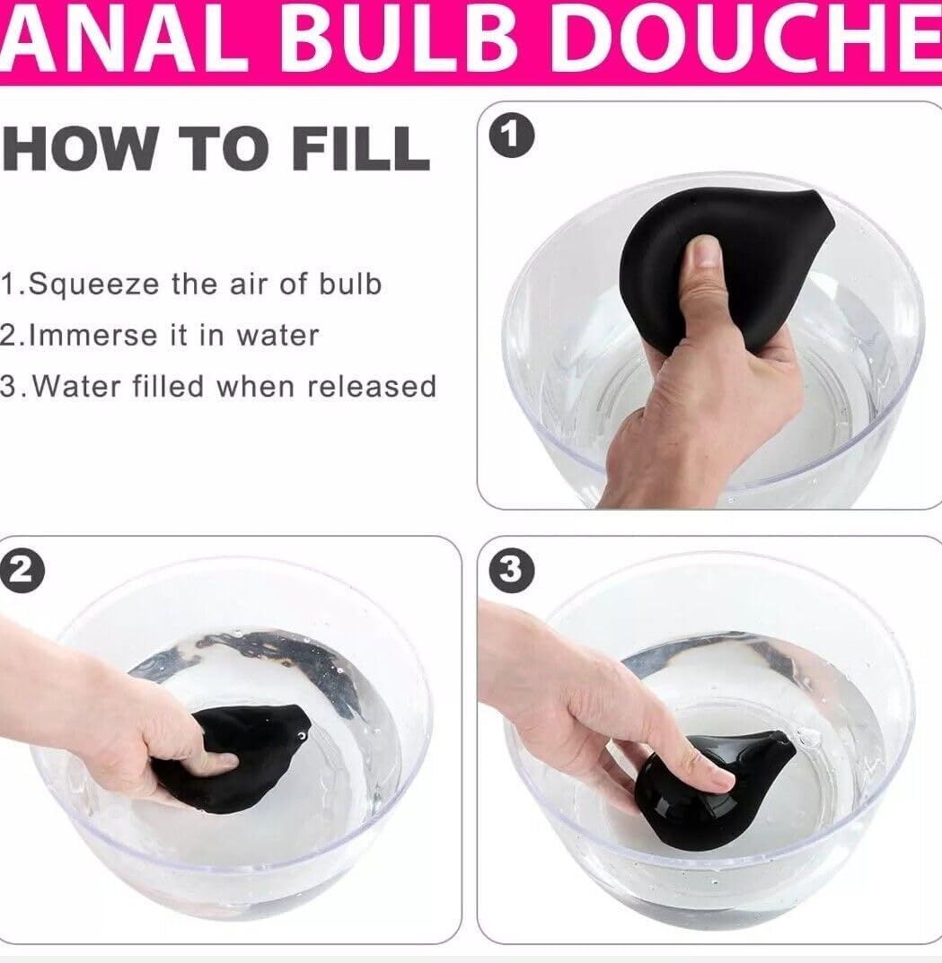 Materiales médicos Ducha anal Enema Bulbo Ducha vaginal Enemas Limpiador para la salud de las mujeres o el hombre para agua o café Limpieza de
