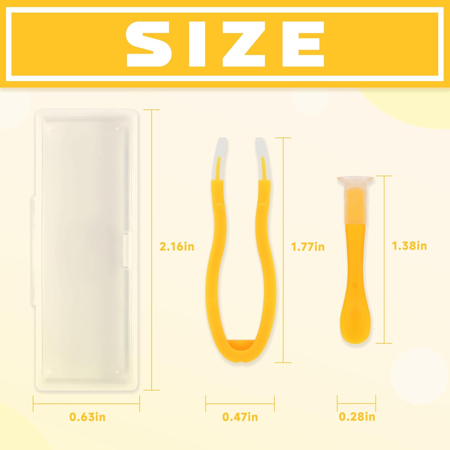 Lasiyanor Juego de estuche de herramientas de inserción y removedor de lentes de contacto colorido, aplicador de contacto con punta suave, adecuado