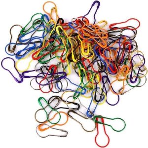 100 pines de calabaza de metal de color aleatorio, pasadores de seguridad en forma de pera, para marcadores de puntada, costura de ropa, 100 pines de calabaza de metal de color aleatorio, pasadores de seguridad en forma de pera, para marcadores de puntada, costura de ropa,