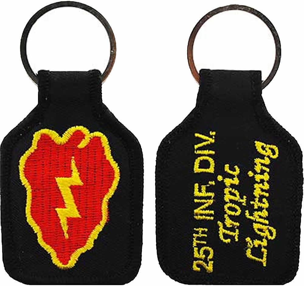 LLAVERO TROPIC LIGHTNING DE LA 25 DIVISIÓN DE INFANTRIA DEL EJÉRCITO DE LOS ESTADOS UNIDOS – Multicolor – Negocio propiedad de veteranos, Varios