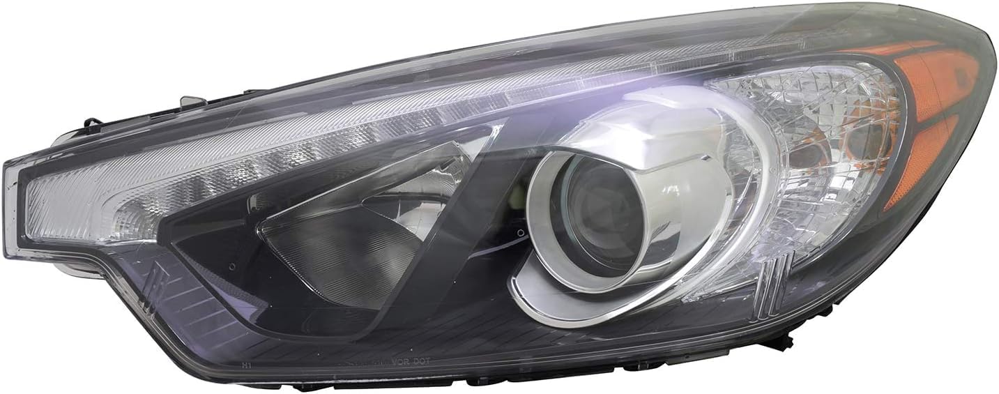 ALLIGATOR AUTO LIGHTS Repuesto para Kia ForteForte5Forte Koup EX 2015-2016 Certificado CAPA Conjunto de faros halógenos con bombillas izquierdalado