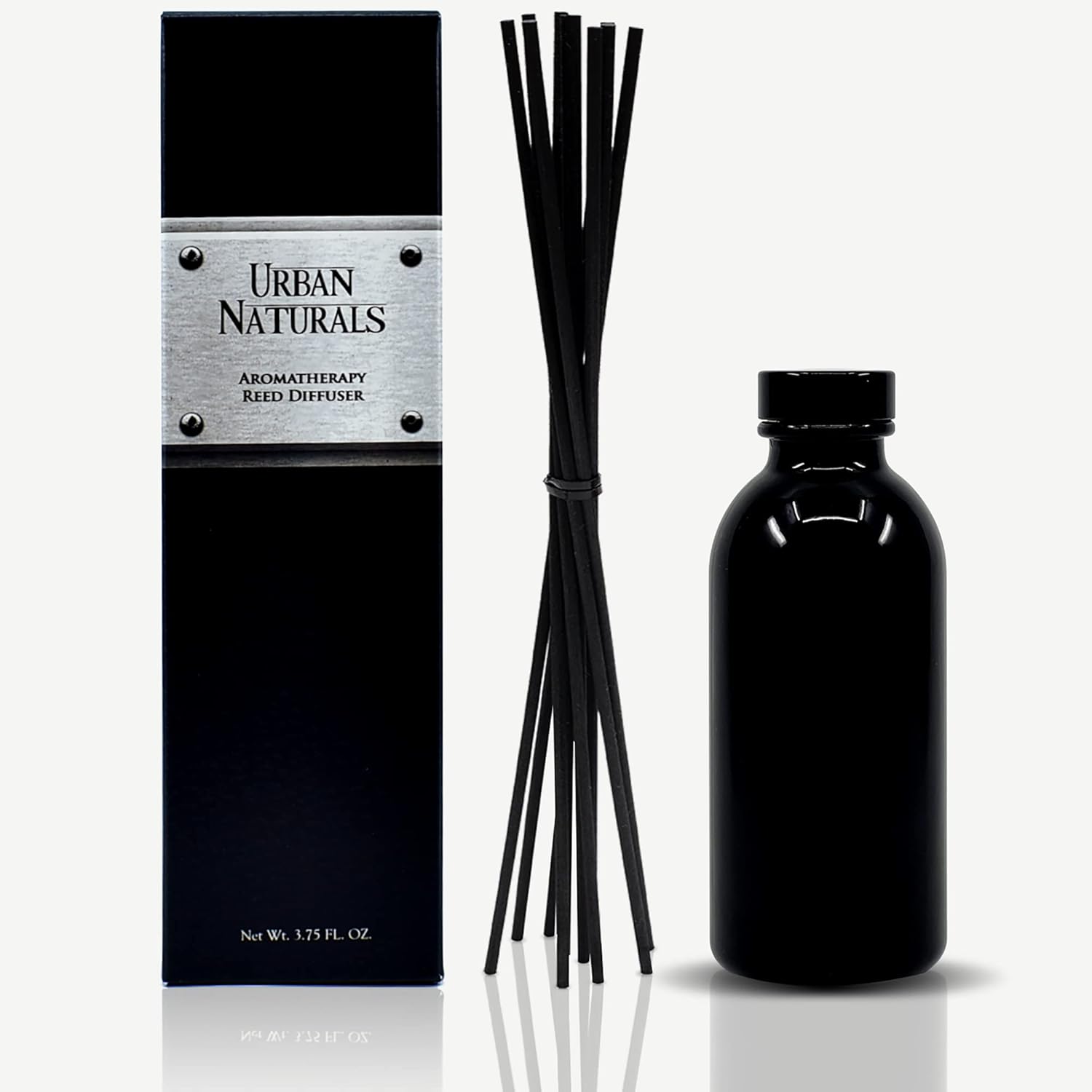 Urban Naturals Crisp White Linen Reed Diffuser Gift Set  with Citrus, Ozone, Ylang-Ylang, Lilies & Sandalwood Notes for a Fresh, Clean Cotton