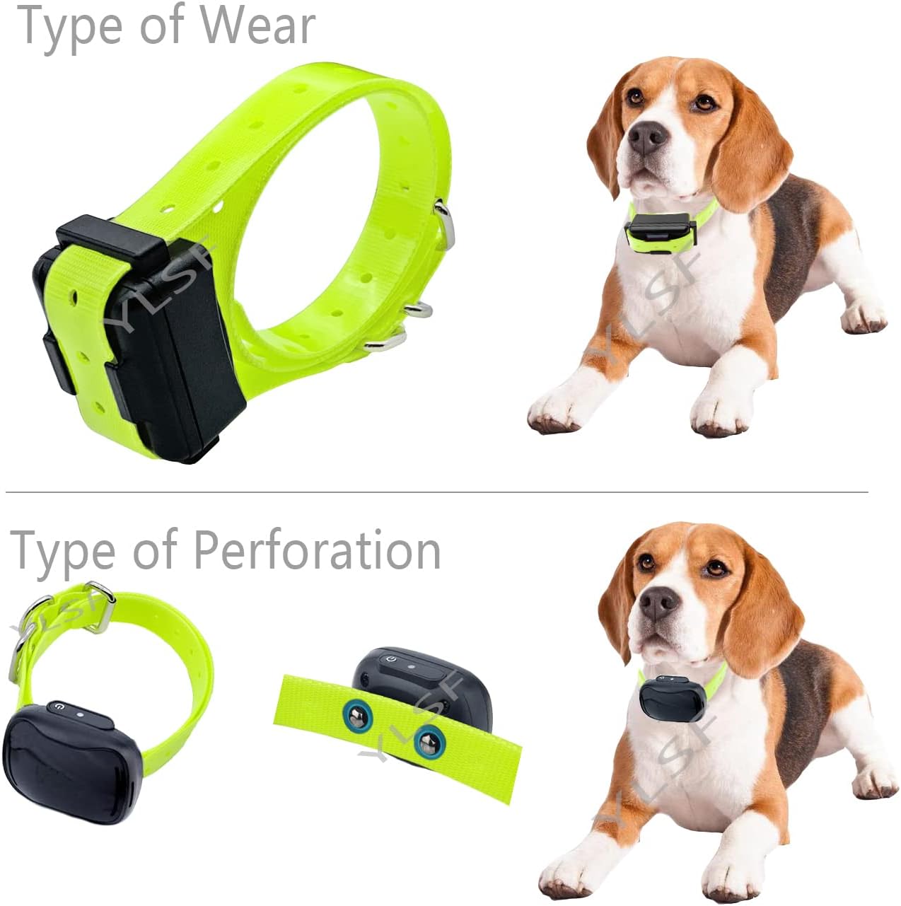 Correa de collar de perro para la mayoría de receptores de collar de choque de entrenamiento electrónico, ajustable, duradera, impermeable, sin
