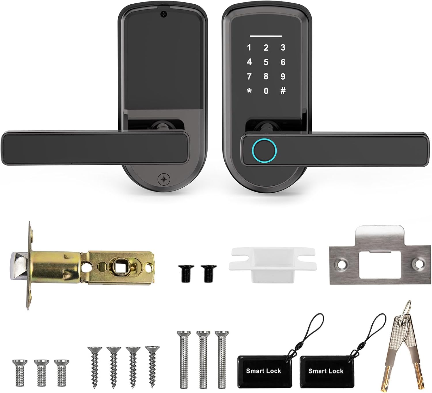 Smart Lock – Cerradura de puerta de huella digital Secustone – Cerradura de puerta de entrada sin llave – Cerradura inteligente para puerta