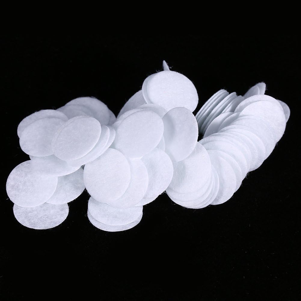 100 filtros de algodón, filtros de algodón opcionales de 7 diámetros diferentes, filtros de repuesto para aspiradora facial, accesorios de esponja