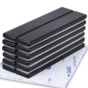 LOVIMAG Imanes de barra de tierras raras, imanes de neodimio resistentes al agua con revestimiento epoxi y adhesivo de doble cara para nevera, LOVIMAG Imanes de barra de tierras raras, imanes de neodimio resistentes al agua con revestimiento epoxi y adhesivo de doble cara para nevera,