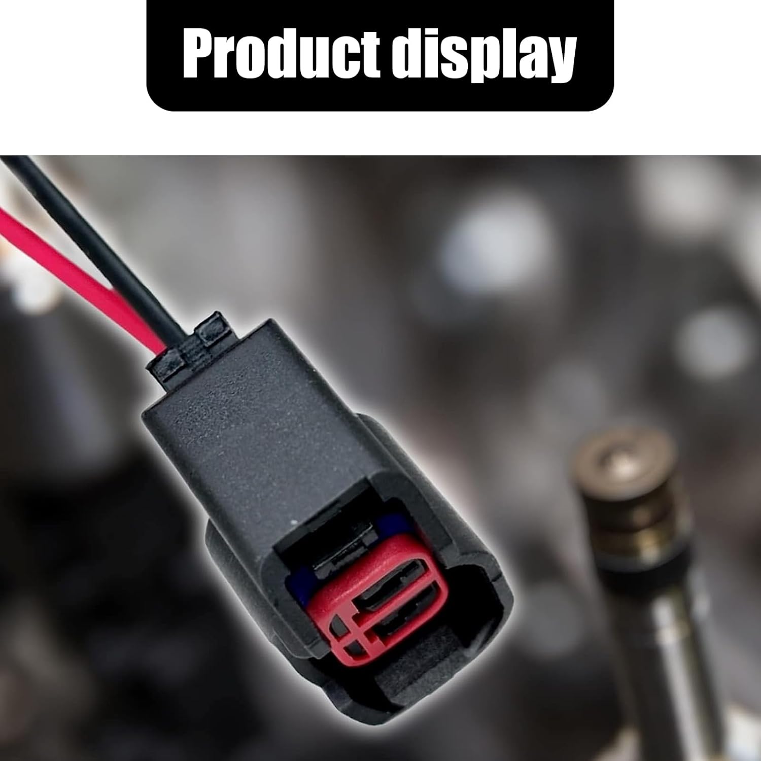 Ajxn 1 conector de inyector de combustible EV6 EV14 con cable, adaptador de boquilla de conexión de combustible de baja frecuencia, coleta de