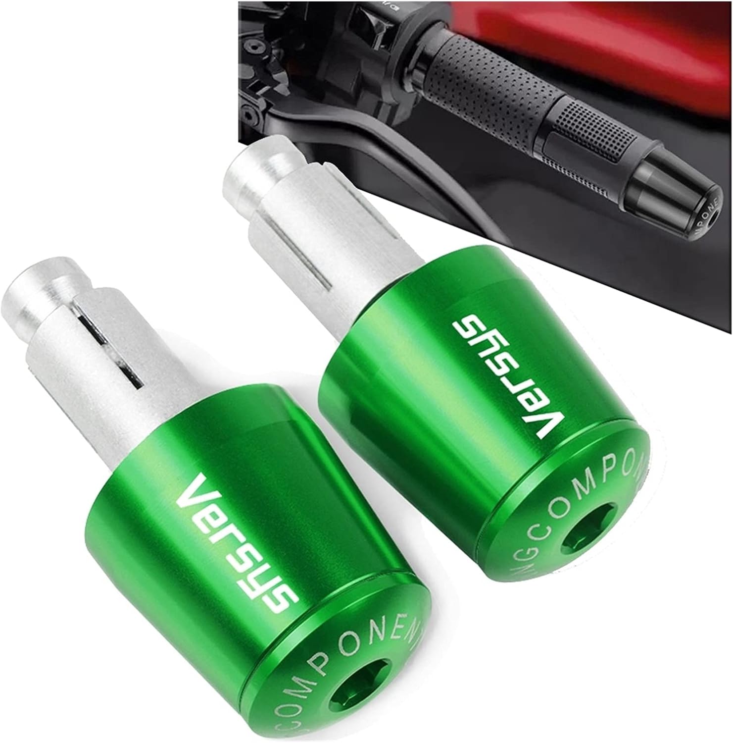 Tapón de manillar para Kawa-saki VERSYS1000 VERSYS 1000 2015 2016 2017 2018 2019 0.866 in manillares de motocicleta Grips extremos barra extremos