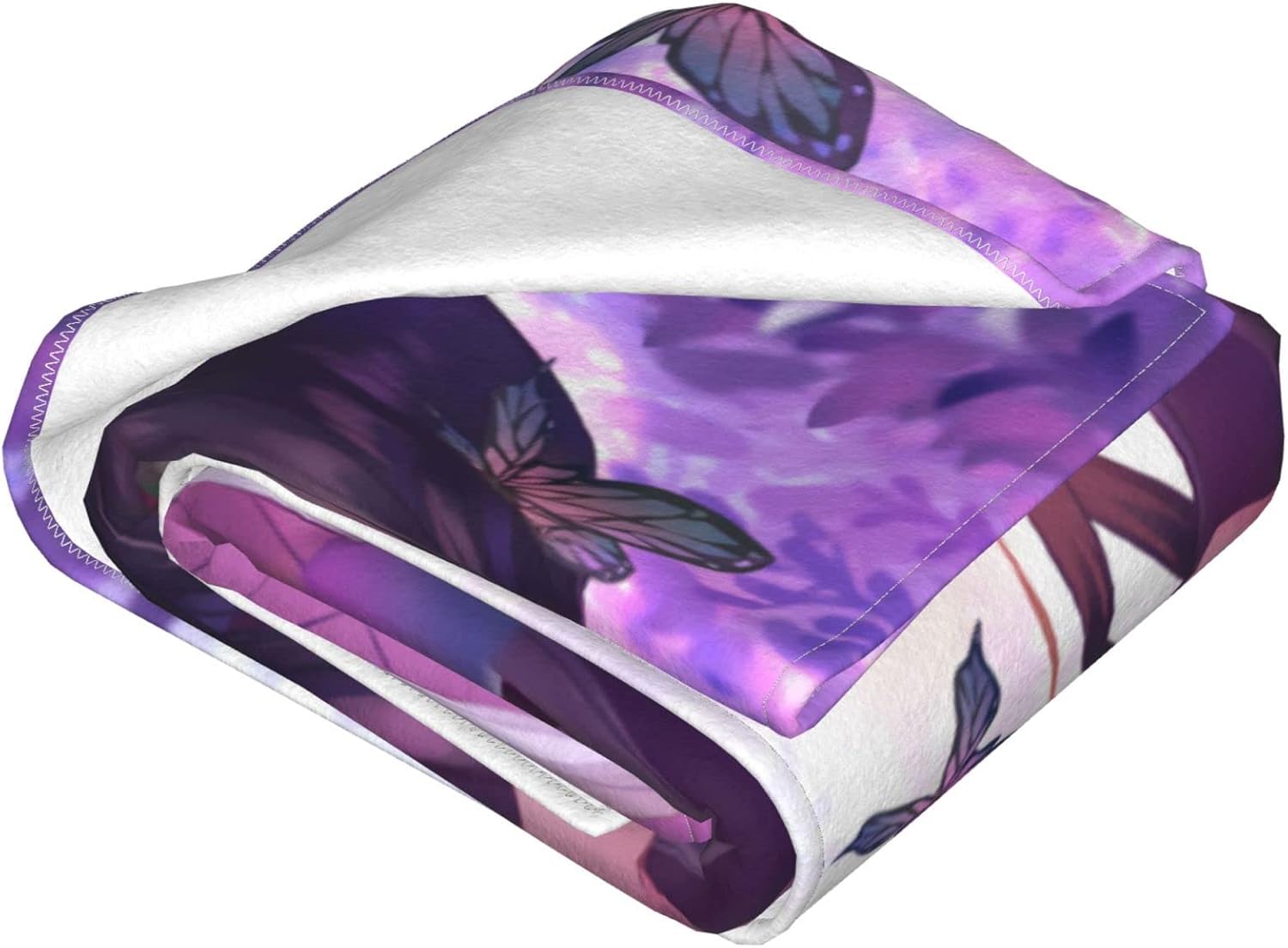 Manta de anime Nezuko  Manta de franela súper suave para sofá, ropa de cama, sala de estar, regalo para niños y adultos 02, 50 x 40 pulgadas