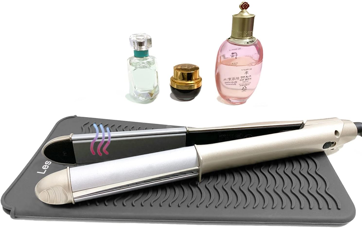 Bolsa de silicona resistente al calor, cubierta para rizadores, alisadores de pelo, planchas y otras herramientas de cabello caliente, altura 11.5