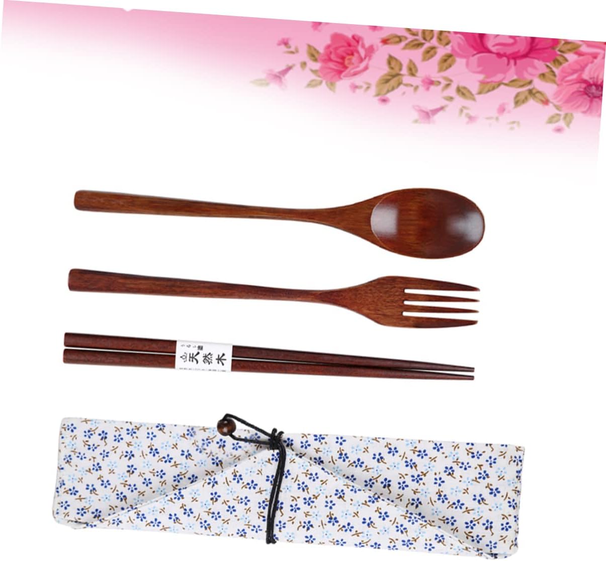 Juego de utensilios coreanos de tres piezas, vajilla de camping, utensilios para niños, kit de cubiertos de viaje, juego de cubiertos japoneses, kit
