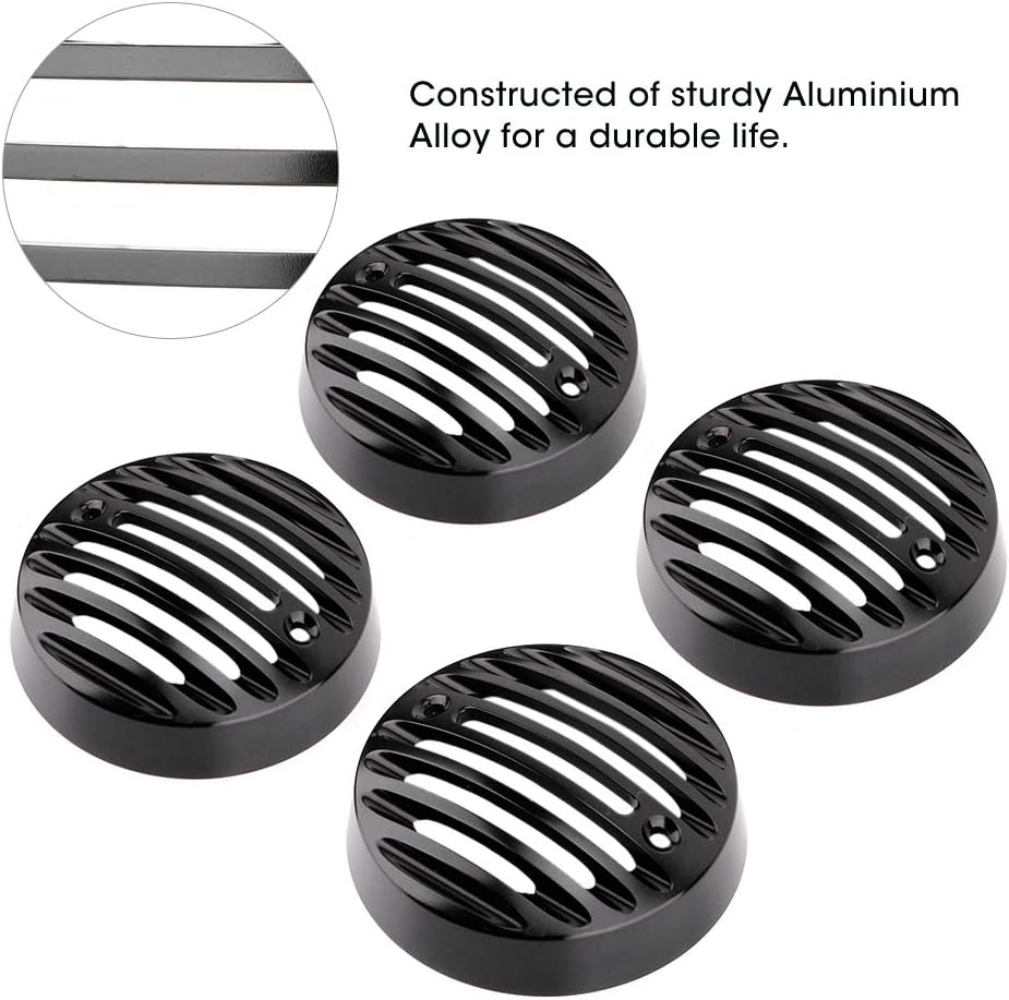Akozon Cubierta protectora de luz intermitente negra para Royal Enfield Classic 500