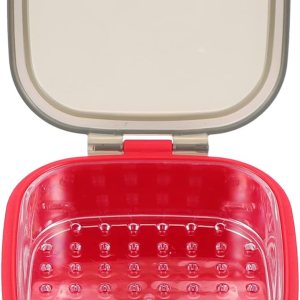 EXCEART Caja de baño de dentadura postiza con colador, caja de almacenamiento de dentadura dental, caja de retención de dientes, protector bucal, EXCEART Caja de baño de dentadura postiza con colador, caja de almacenamiento de dentadura dental, caja de retención de dientes, protector bucal,