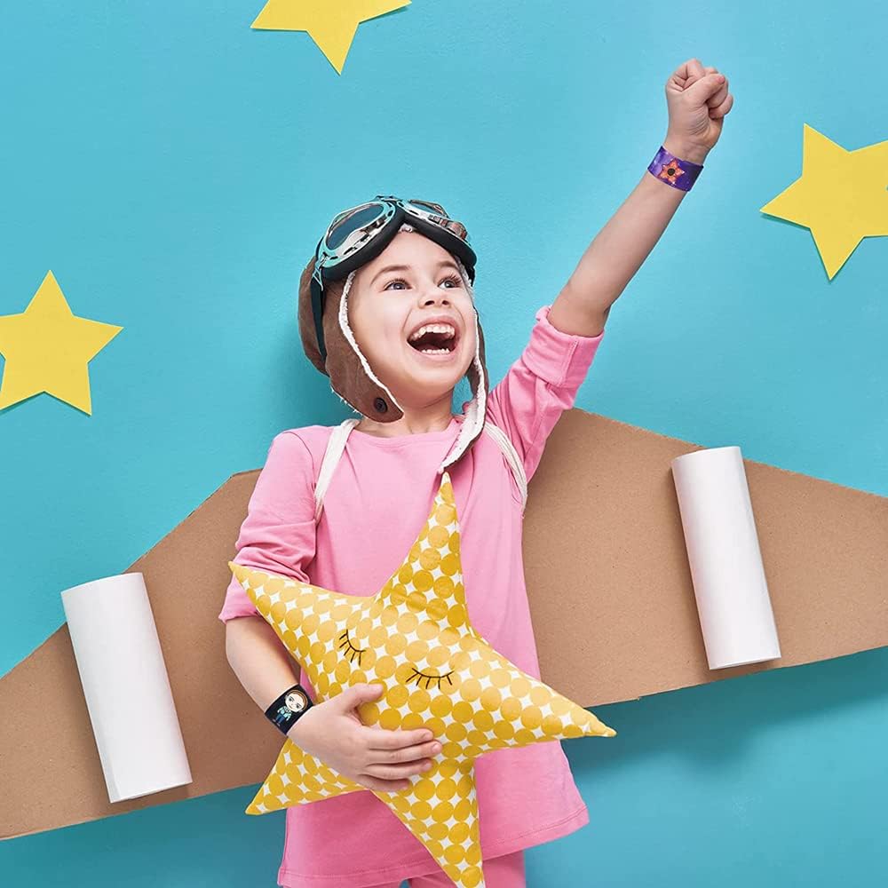 Juego de pulseras Stranger Slap para niños, regalos de fiesta con temática extraña, suministros de fiesta de cumpleaños, decoraciones de bolsas de