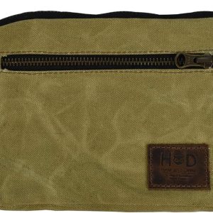 Hide & Drink, Bolsa de equipo con cremallera, bolsa de camping, accesorio de viaje, bolsa multiusos, lona encerada y cuero de grano completo Hide & Drink, Bolsa de equipo con cremallera, bolsa de camping, accesorio de viaje, bolsa multiusos, lona encerada y cuero de grano completo