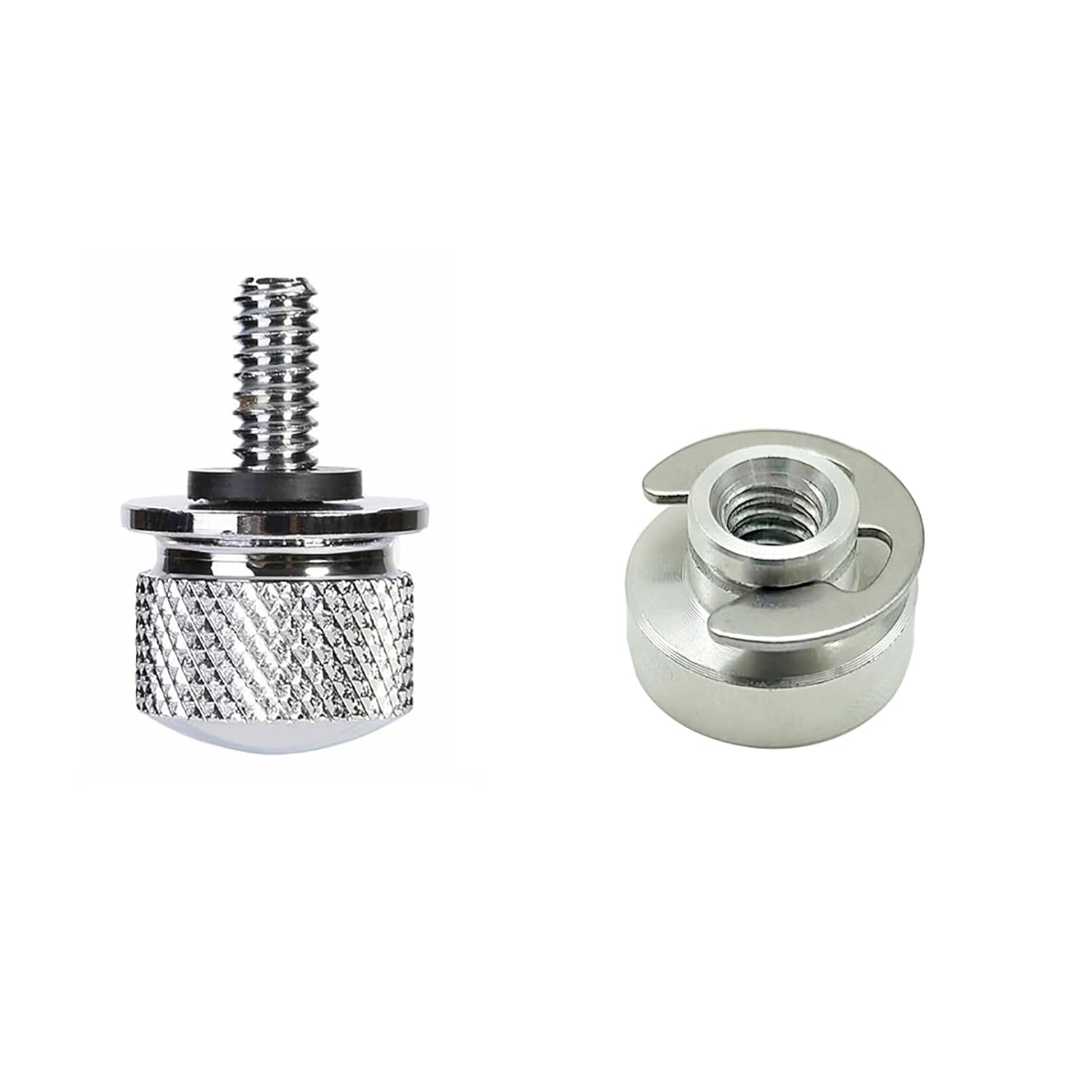 Juego de 4 tornillos y tuercas de acero inoxidable para guardabarros trasero y guardabarros, montaje rápido, compatibles con Harley Touring Soft