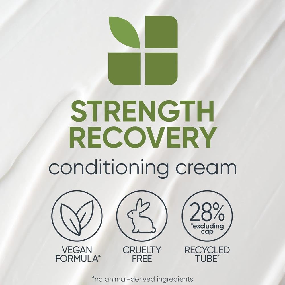 Biolage Crema acondicionador de recuperación de fuerza  Acondicionador profundo reparador del cabello  Hidrata, añade suavidad y fortalece  Para