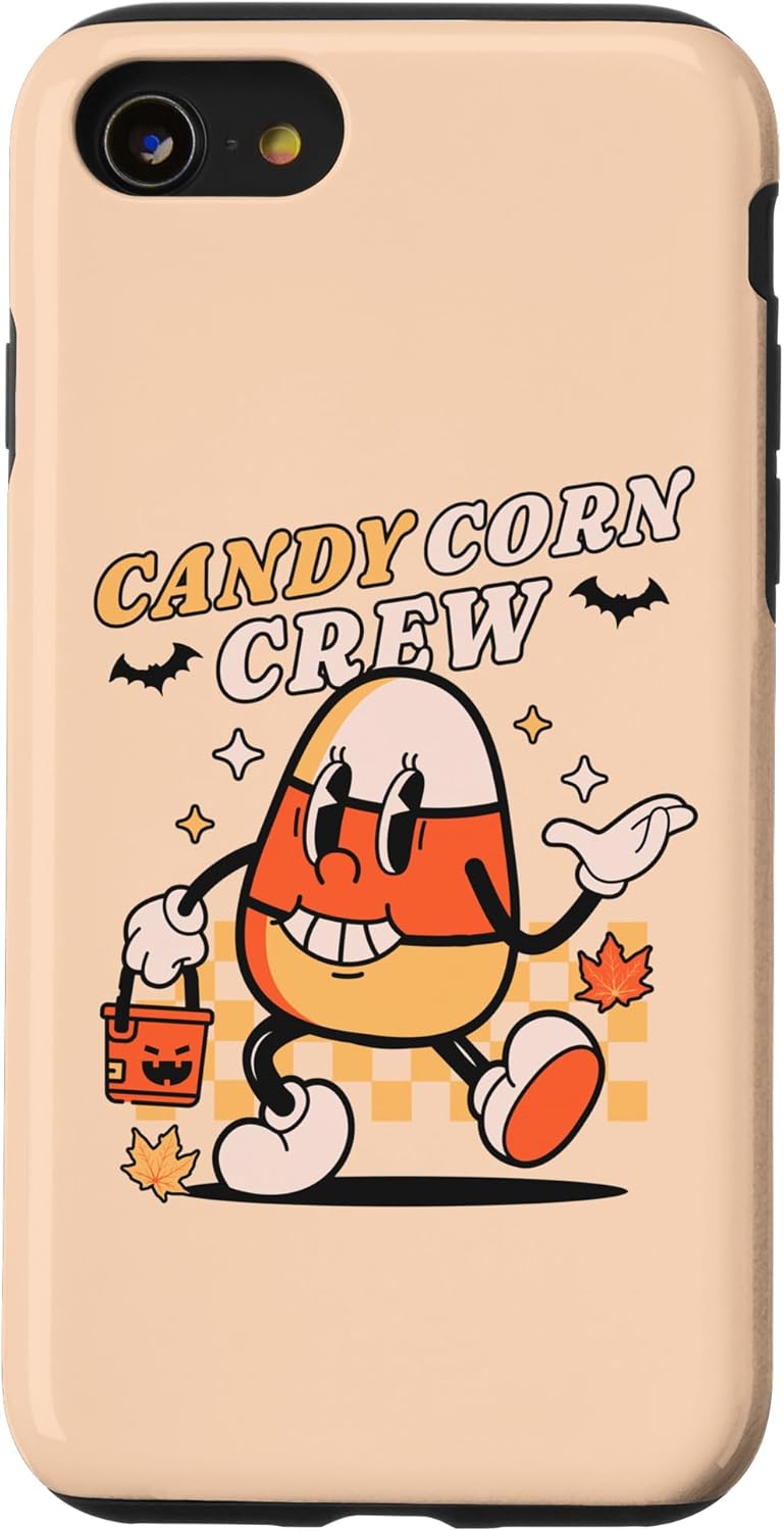 iPhone SE (2020)  7  8 Candy Corn Crew Halloween – Estuche retro vintage para disfraz de maíz de caramelo