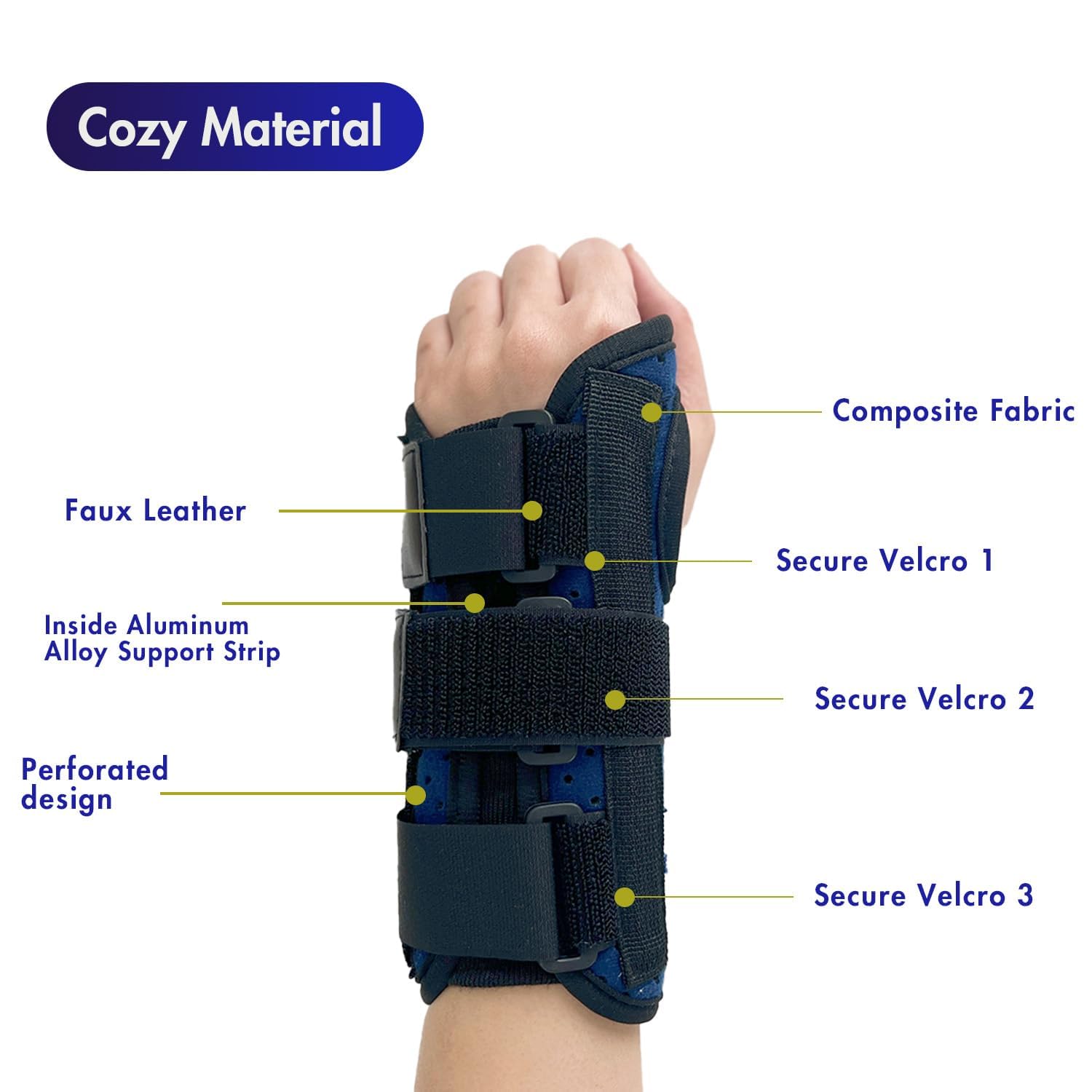 Muñequera para túnel carpiano, férula de compresión para hombres y mujeres, perfecta para bolos, golf, deportes y dolor atlético, ajuste universal