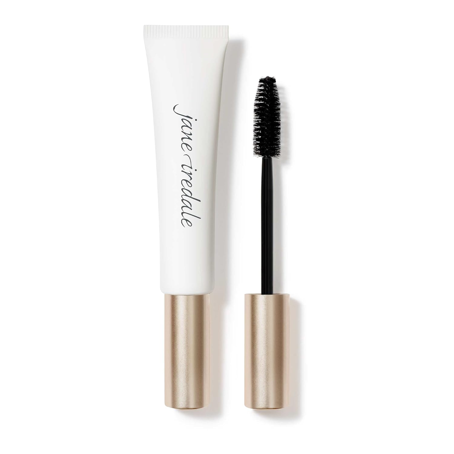 jane iredale Máscara de pestañas más larga para engrosar y alargar, cepillo de fibra hueca esponjosa para pestañas extralargas y volumen