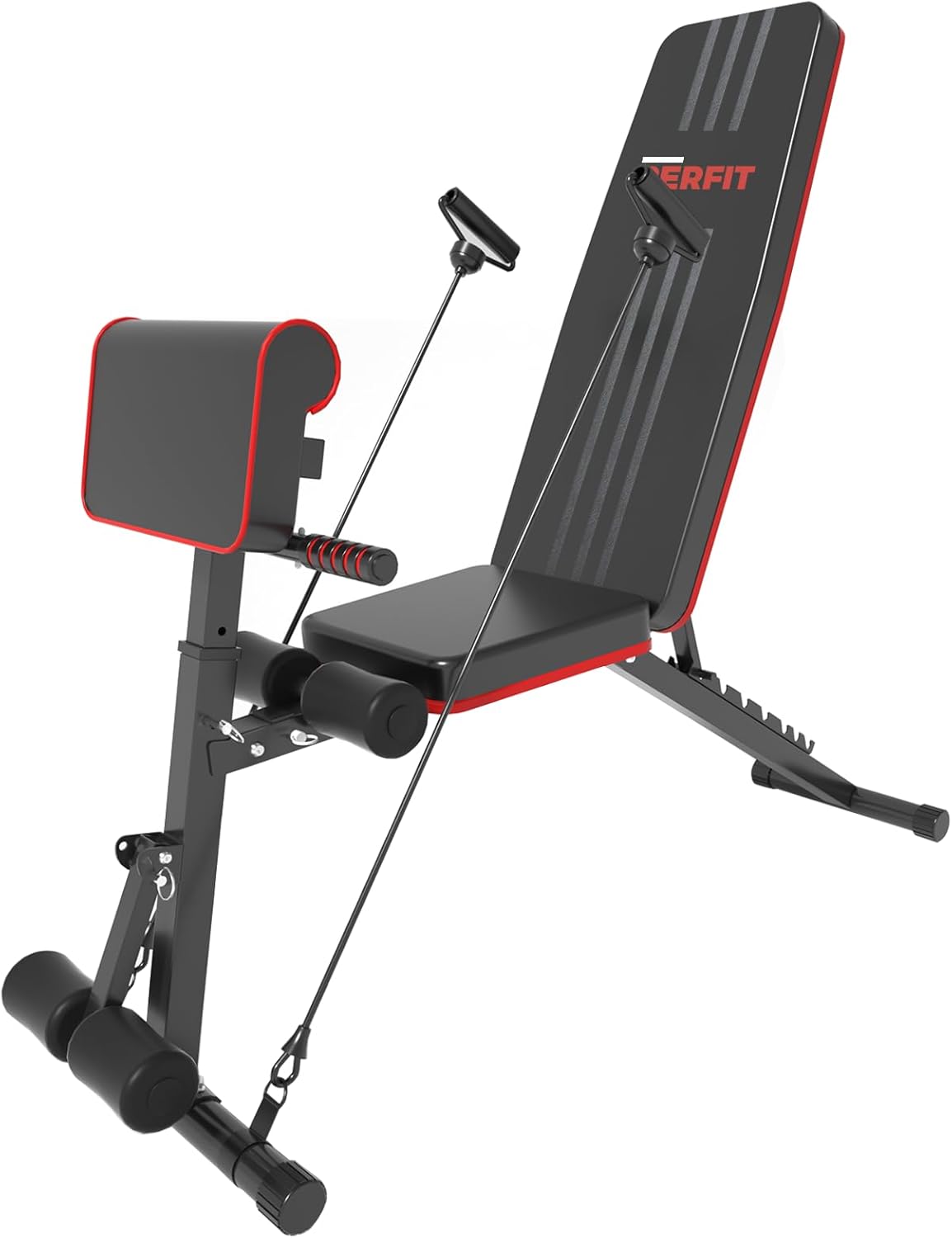 Banco de pesas ajustable para gimnasio en casa, plegable, inclinación, declinación, banco de entrenamiento de fuerza de cuerpo completo, soporta