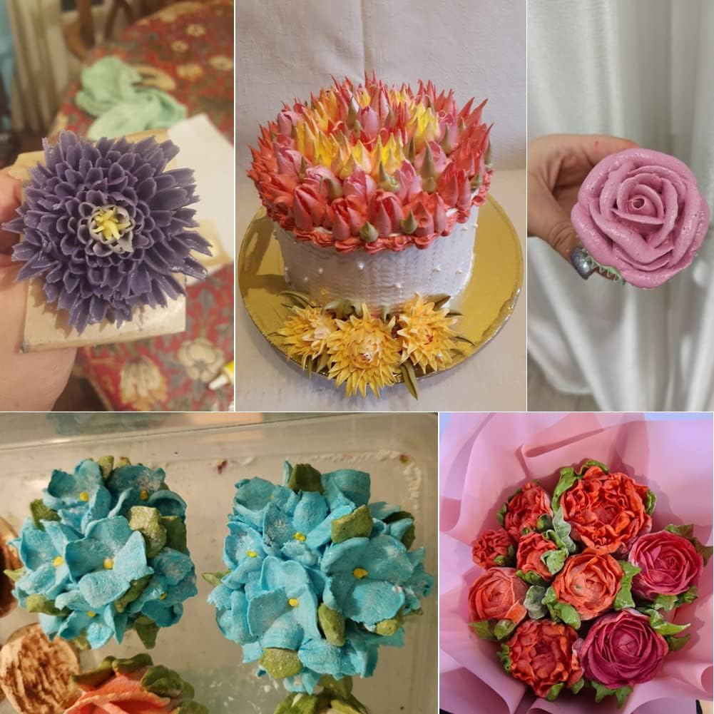 Consejos para tuberías de flores, pétalos de rosa, consejos de crisantemo, boquilla de crema para glaseado de flores, boquilla de crema para