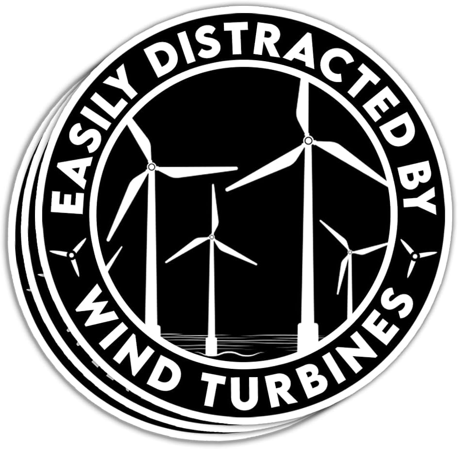 (3 piezas) calcomanías para técnico de turbina eólica, calcomanías de molino de viento, energía renovable, energía eólica, turbina eólica, técnico,