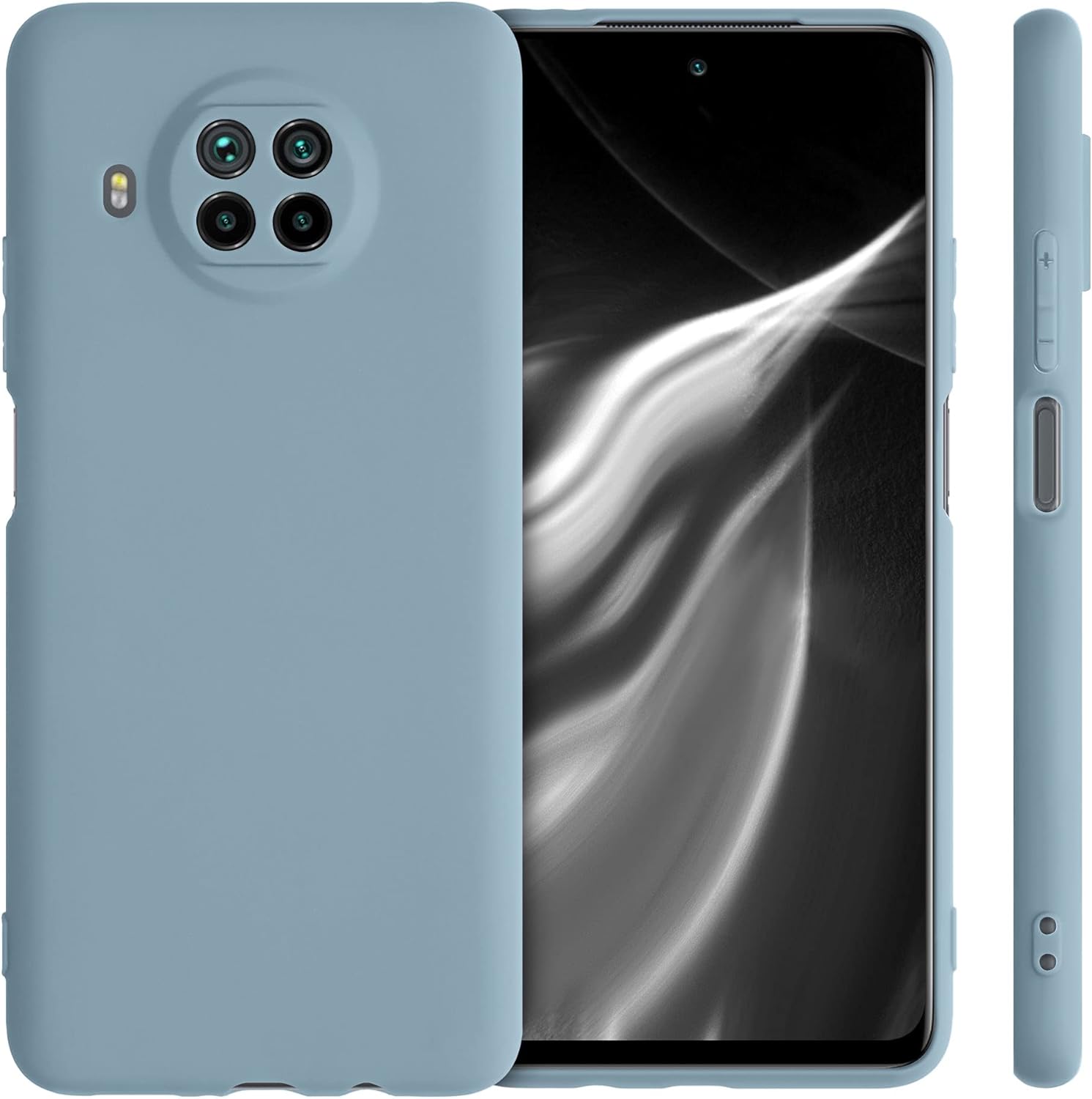 kwmobile Funda compatible con Xiaomi Mi 10T Lite – Funda protectora de silicona TPU suave y delgada – Piedra antigua
