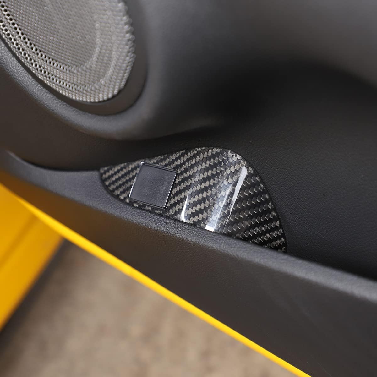Marco protector decorativo para interruptor de maletero de automóvil, borde de fibra de carbono real, apto para Toyota Supra GR A90 A91 MK5
