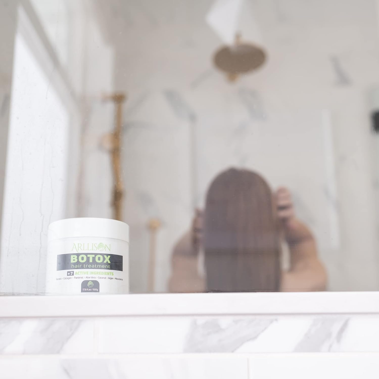 Arllison Tratamiento capilar Botox con antifrizz, cabello suave y brillante con hidratación profunda, sin formaldehído, suaviza, hidratante, añade