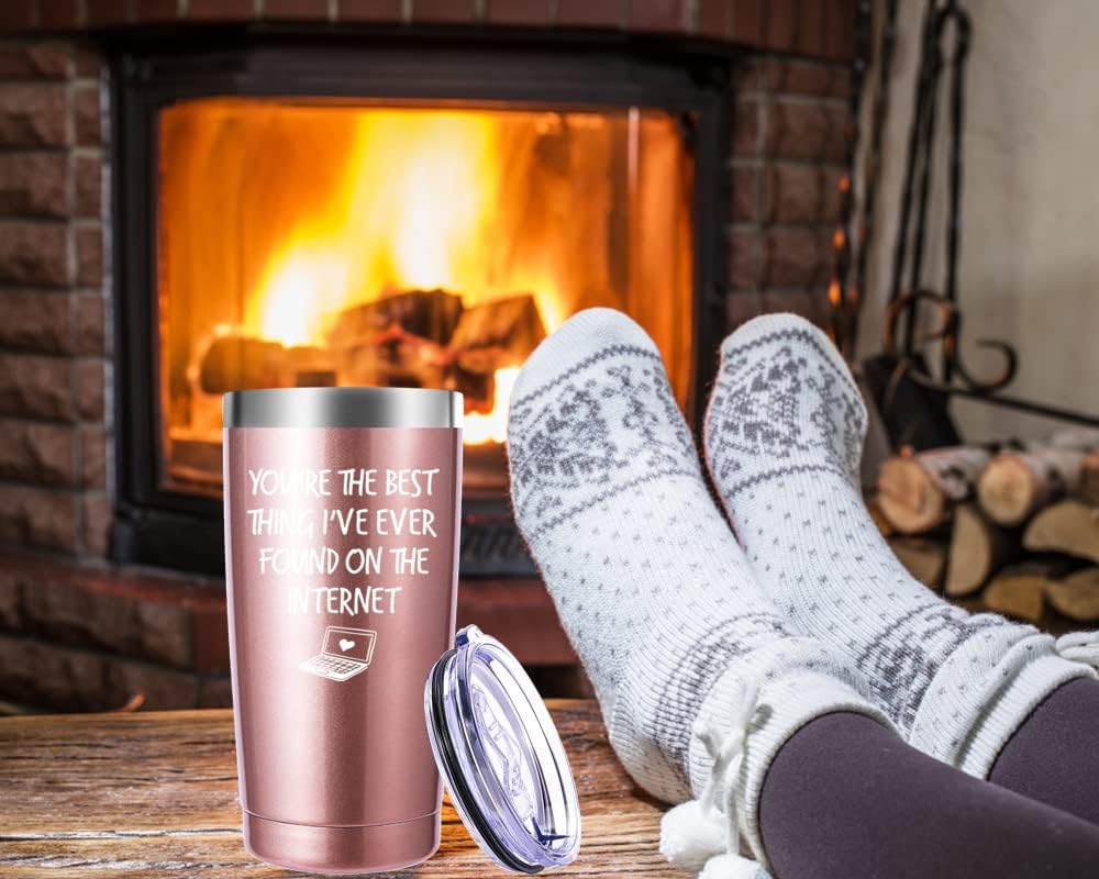 Regalos de vaso de 20 onzas con texto en inglés You are the Best Thing (You are the Best Thing) de 20 onzas. Regalos de aniversario y San Valentín