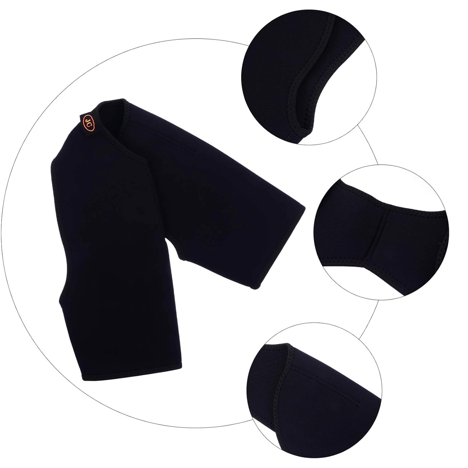 Healifty Soporte de hombro anti-artritis almohadilla de hombro para entrenamiento deportivo de gimnasio (M)