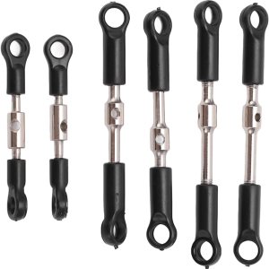 VGEBY Varillas de acoplamiento RC, barra de enlace de dirección RC para WLtoys 144001 144002 124018 124019 124017 124016 control remoto modelo de VGEBY Varillas de acoplamiento RC, barra de enlace de dirección RC para WLtoys 144001 144002 124018 124019 124017 124016 control remoto modelo de