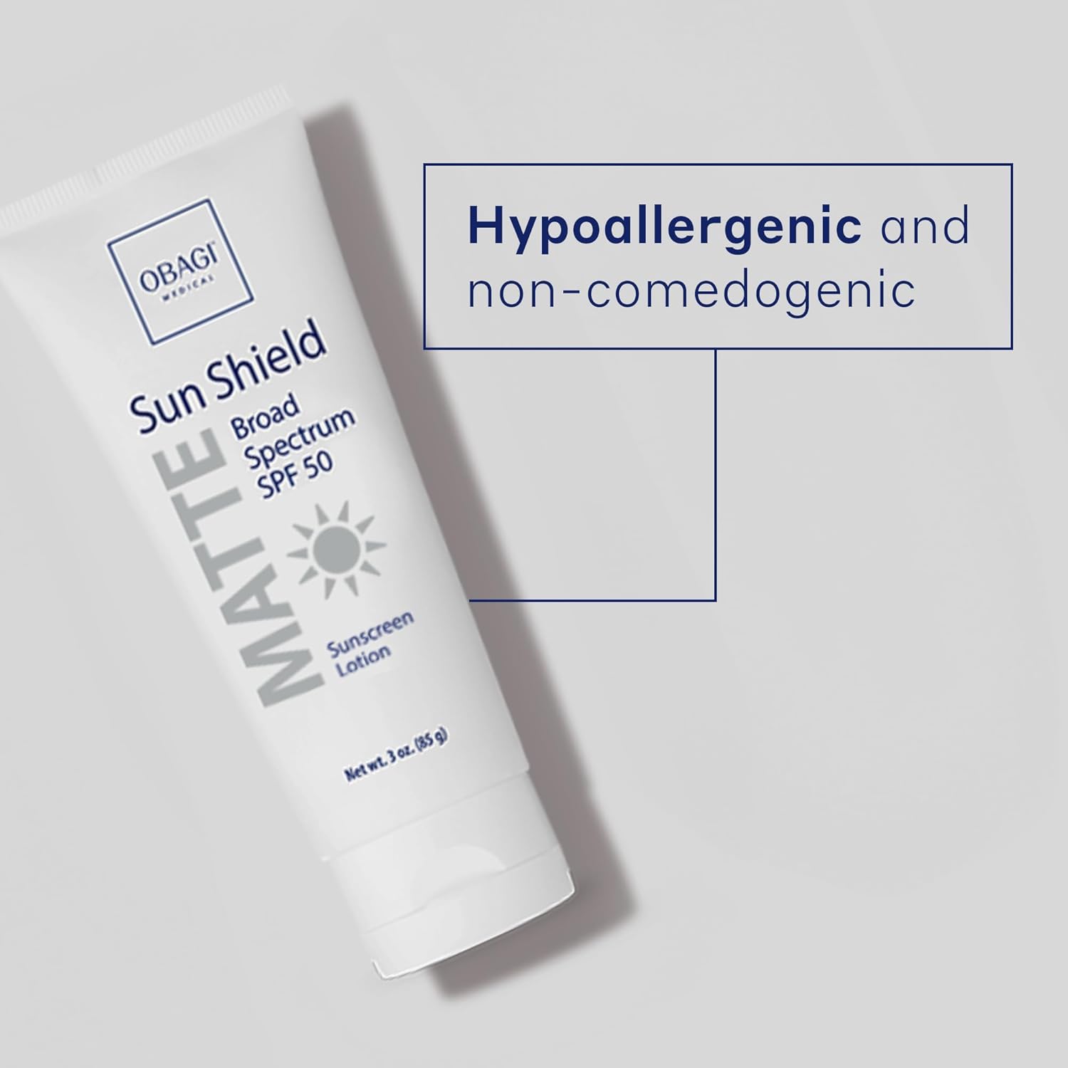Obagi – Protector solar mate de amplio espectro SPF 50, combina absorción UVB y protección UVA, 3 onzas