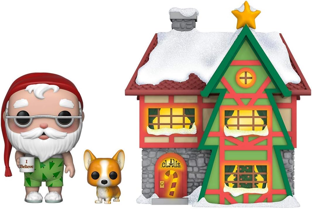 Funko 44423 Pop! Town Holiday – Figura de vinilo coleccionable de Santa con Santa y nuez moscada
