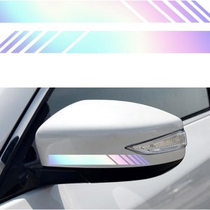 2 calcomanías para espejo retrovisor de automóvil, calcomanías de vinilo impermeable para espejos retrovisores de vehículos, accesorios universales 2 calcomanías para espejo retrovisor de automóvil, calcomanías de vinilo impermeable para espejos retrovisores de vehículos, accesorios universales