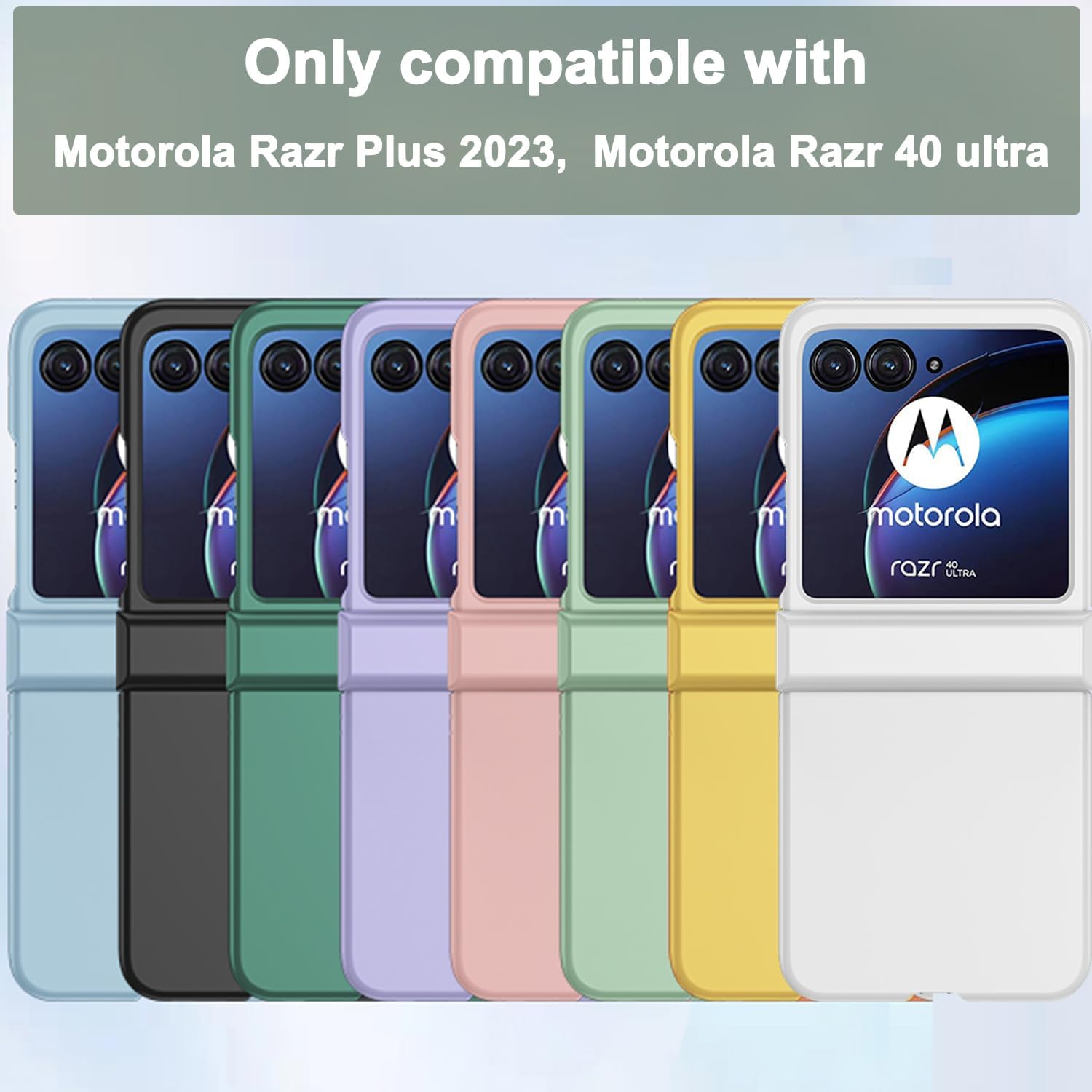 NINKI Funda compatible con Motorola Razr Plus 2023, Motorola Razr+ 2023 con protección de bisagra, bonita funda protectora resistente para Motorola