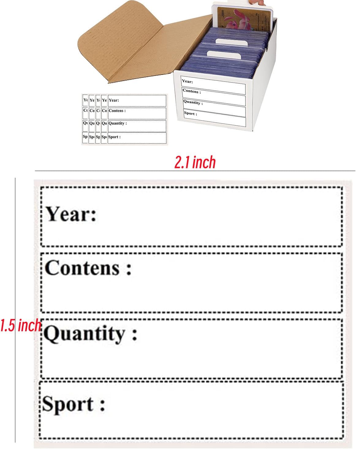 Cajas de cartón para tarjetas intercambiables, béisbol, fútbol, baloncesto, hockey, deportes, caja de almacenamiento de tarjetas coleccionables para